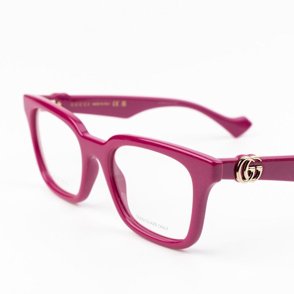 NEW Gucci GG1728O 004 Red Pink Square Women Eyeglasses - Picture 5 of 10